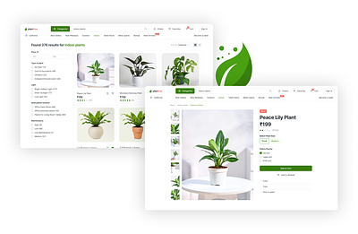 Buy live plants app appdesign branding design graphic design icon illustration logo ui vector