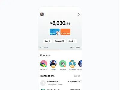 Tweeq assets balance bank banking blockchain buy card crypto earn finance fintech history receive renua send stake staking transactions tweeq web3