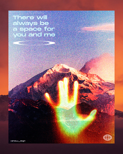 There will always be a space for you and me banner creative design graphic design minimal poster