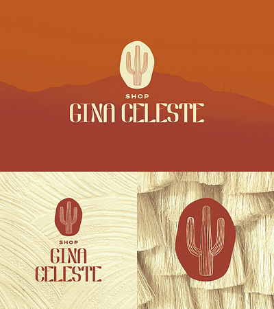 Shop Gina Celeste Logo branding design graphic design illustration logo typography vector