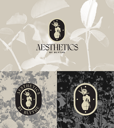 Aesthetics by Blythe Logo branding design graphic design illustration logo typography vector