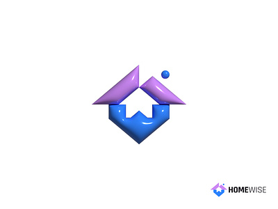 HOMEWISE Logo Design | Minimal Logo Design. 36days 36daysoftype 3d best branding challenge graphic design letter logo logo logo design logos top trendy logo