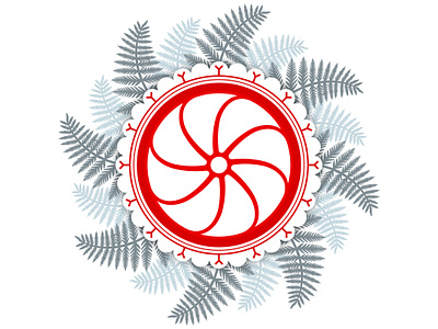 Kupala night art belarus concept geometric illustration kupala slavic symbol symmetrical