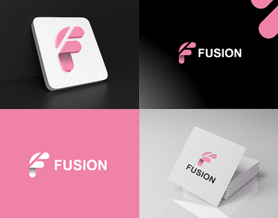 Fusion logo design branding graphic design logo tanzina akter tanzinaart