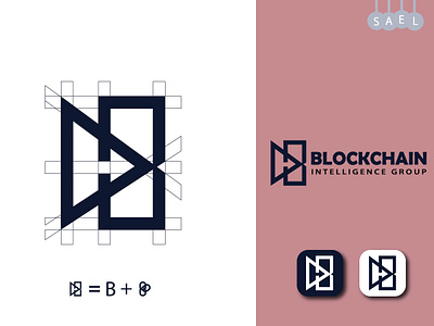 BlockChain b logo design blockchain brand designer brand designs brand identity brand identity maker branding branding design design illustration logo logo design