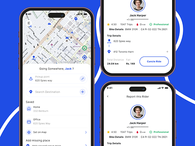 RideOn App - Enhancing Your Commute Experience branding designconcept dribble rideapp rideonapp smartcommute transporation ui ux