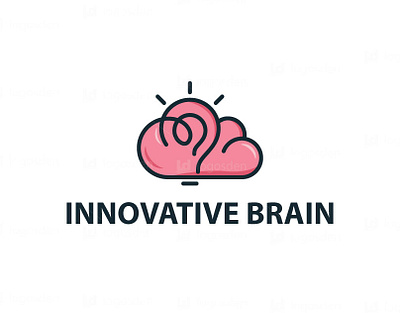 Innovative brain logo design brain