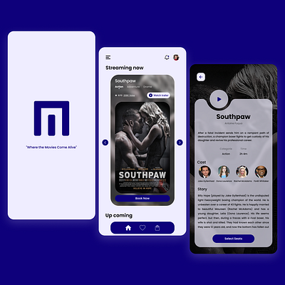 MEGARAMA - Mobile app Redesign concept appdesign cinema design graphic design ui