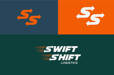 Swift Shift Logistics - Logo Design brand identity company delivery icon letter logo logistics company logistics logo logo logo design logotype modern logo monogram shipment symbol transportation logo vector