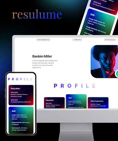 Resume | Hulos branding hulos portfolio ui web design