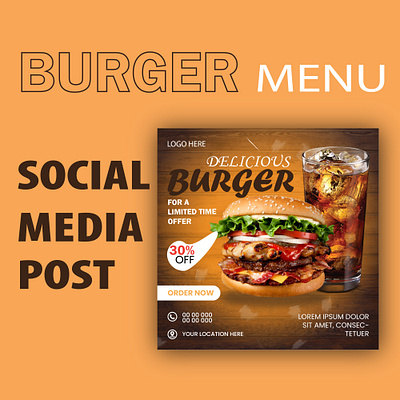 FOOD social media post design business card business flyer business logo byzed card design flyer design graphic design illustration instagram socialmediapost