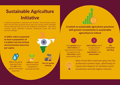 Sustainable Agriculture Initiative graphic design illustration infographics