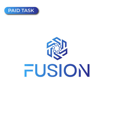 Concept : Fusion - Logo Design (Unused ) branding graphic design logo logofolio techlogo