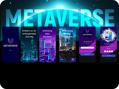 Metaverse login page design app branding design graphic design illustration logo typography ui ux vector
