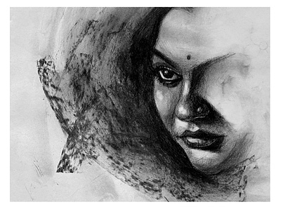 Charcoal Portrait Sketch artist artwork design illustration logo portrait portrait art sketch sketchbook
