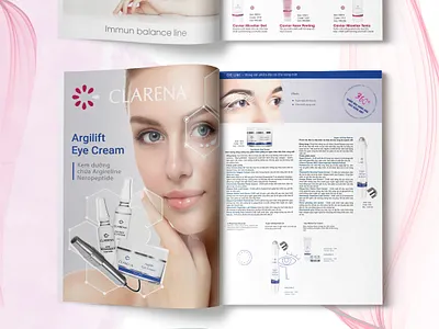 Catalogue cosmetic brand design graphic design illustration