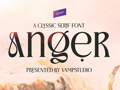 Anger Classic Serif Font branding design font font awesome font design font family fonts graphic design illustration