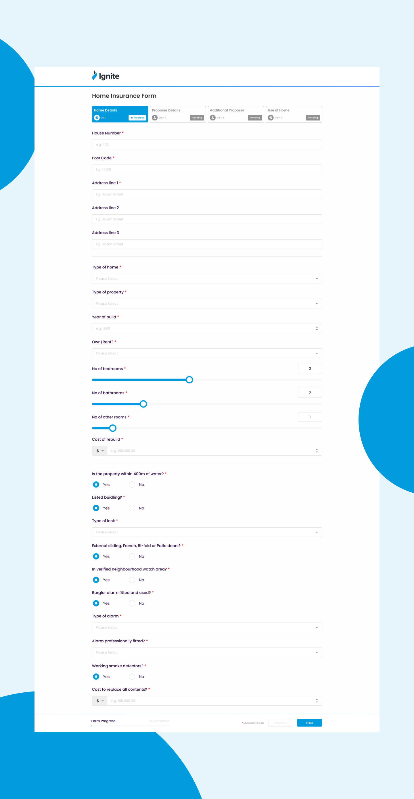 Stepper form UI Design by Harsh Jain on Dribbble