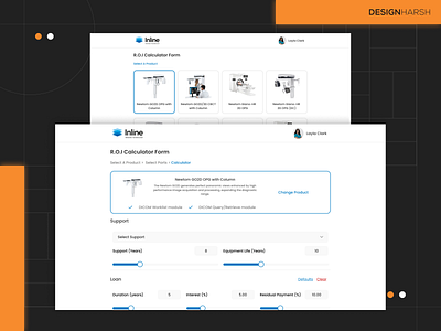 ROI Calculator UI Design brand design design figma design form design graphic design logo roi design ui ui design user experience user interface ux web app design web design web ui