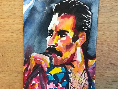 The Legend Freddie Ilustration illustration painting watercolours