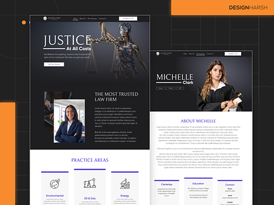 Law Firm Website UI Design brand design design graphic design law firm ui law firm website law ui logo ui ui design ui ideas uiux user interface webiste ui website design