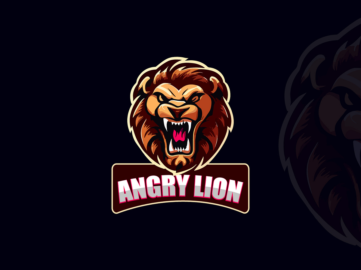 Angry Lion Mascot Logo by Md. Shorif Islam on Dribbble