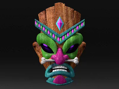 Aztec mask 3danimation 3dart 3dcharacter 3dillustration 3dmodeling eth nft nftart nftcharacter nftcollection