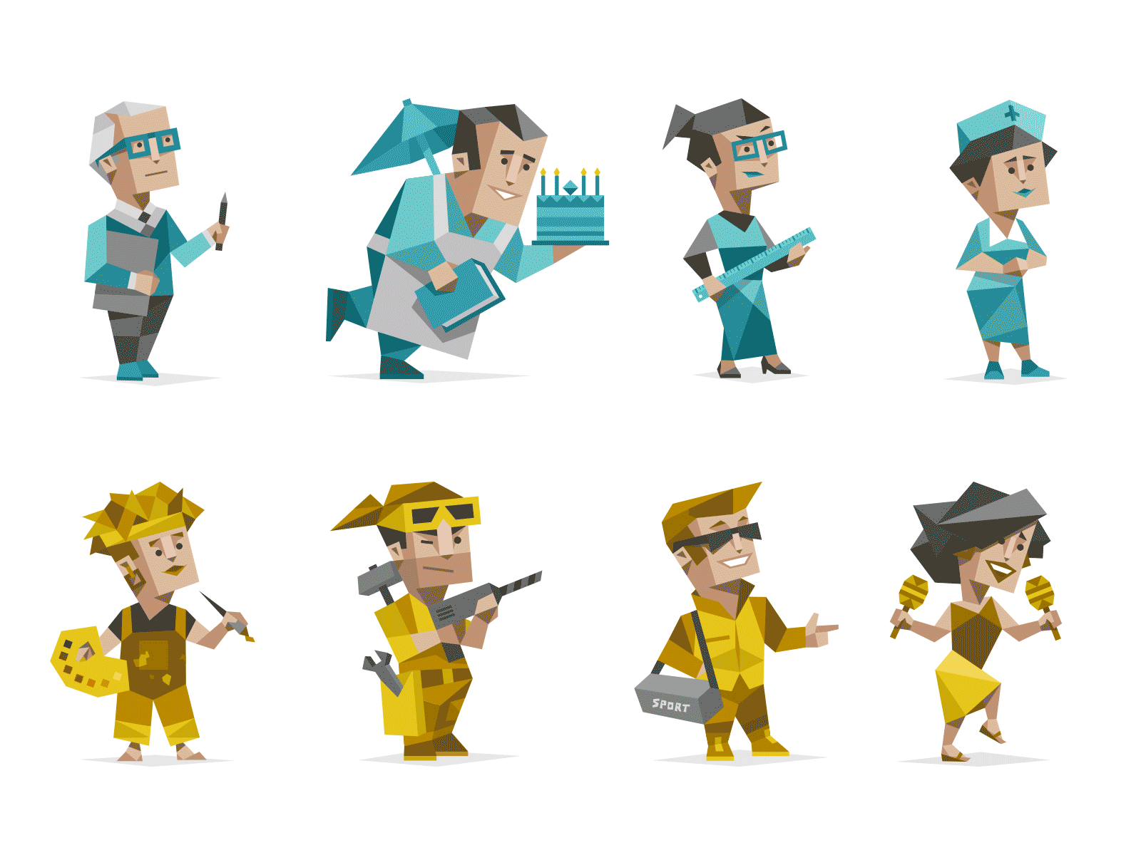 16 Personalities 16personalities 2d adventurer after effects animation bodymovin character animation consul defender entertainer entrepreneur executive explorers gif graphic design logistician lottie motion graphics sentinels virtuoso