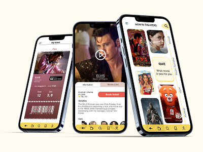 Movies & TV Shows app app cinema cinema app design movie app movie cinema moviestv shows app tickets ui ux