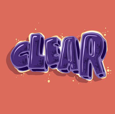 Clear 3d block branding clear design digitalart font graffiti graphic design handstyle illustration lettering logo procreate sketch streetart typography