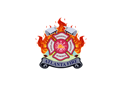 ATLANTA FIRE 3d 3d logo animation atlanta fire branding design fighter fire firefighter firefighter logo firfighter graphic design icon illustration logo logodesign minimalist logo motion graphics ui