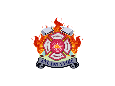 ATLANTA FIRE 3d 3d logo animation atlanta fire branding design fighter fire firefighter firefighter logo firfighter graphic design icon illustration logo logodesign minimalist logo motion graphics ui