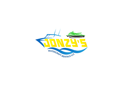 JONZY'S WATERCARFT RENTALS LLC 3d 3d logo animation branding design graphic design icon illustration jonzys jonzys watercarft rentals llc llc logo logodesign minimalist logo rentals rentals llc ui vector watercarft watercarft rentals llc