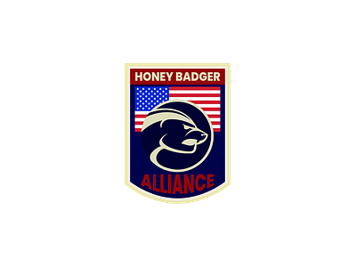 Honey Badger Alliance 3d logo alliance badge badger badger alliance branding design honey honey badger honey badger alliance honey badger alliance logo honey badger alliance logos icon illustration logo logodesign minimalist logo ui vector