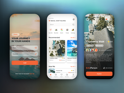 Mobile App airbnb booking branding concept daily ui dailyui design discover dribbble graphic design illustration inspire login logo sign in travel ui ux vector web