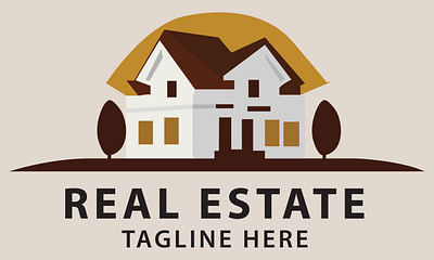 Real Estate Flat logo Design branding logo real estate real estate logo