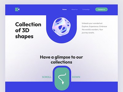 Digital Asset Library Landing Page 3d asset library 3d assets assets colors following landing page minimal design new and noteworthy popular trendy design website design