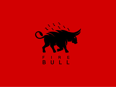 FireBull Logo 3d animal barbecue branding bull logo for sale burn fire firebull logo grill matador multicolor outdoor protection steakhouse strong tasty ui ux wild