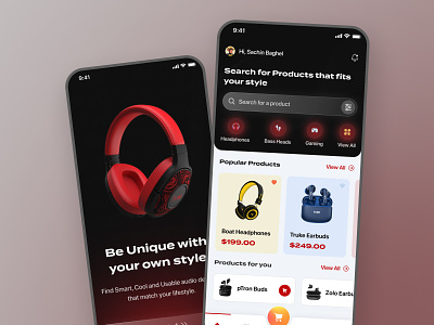 Audio Store Mobile App Design appdesign audiostore design ecommerce mobileapp saas shopping shoppingapp ui uidesign uiinspiration uiux uiuxdesign ux