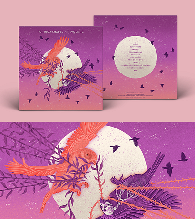 Tortuga Shades "Revolving" Album Artwork album album art album cover art design graphic design illustration typography