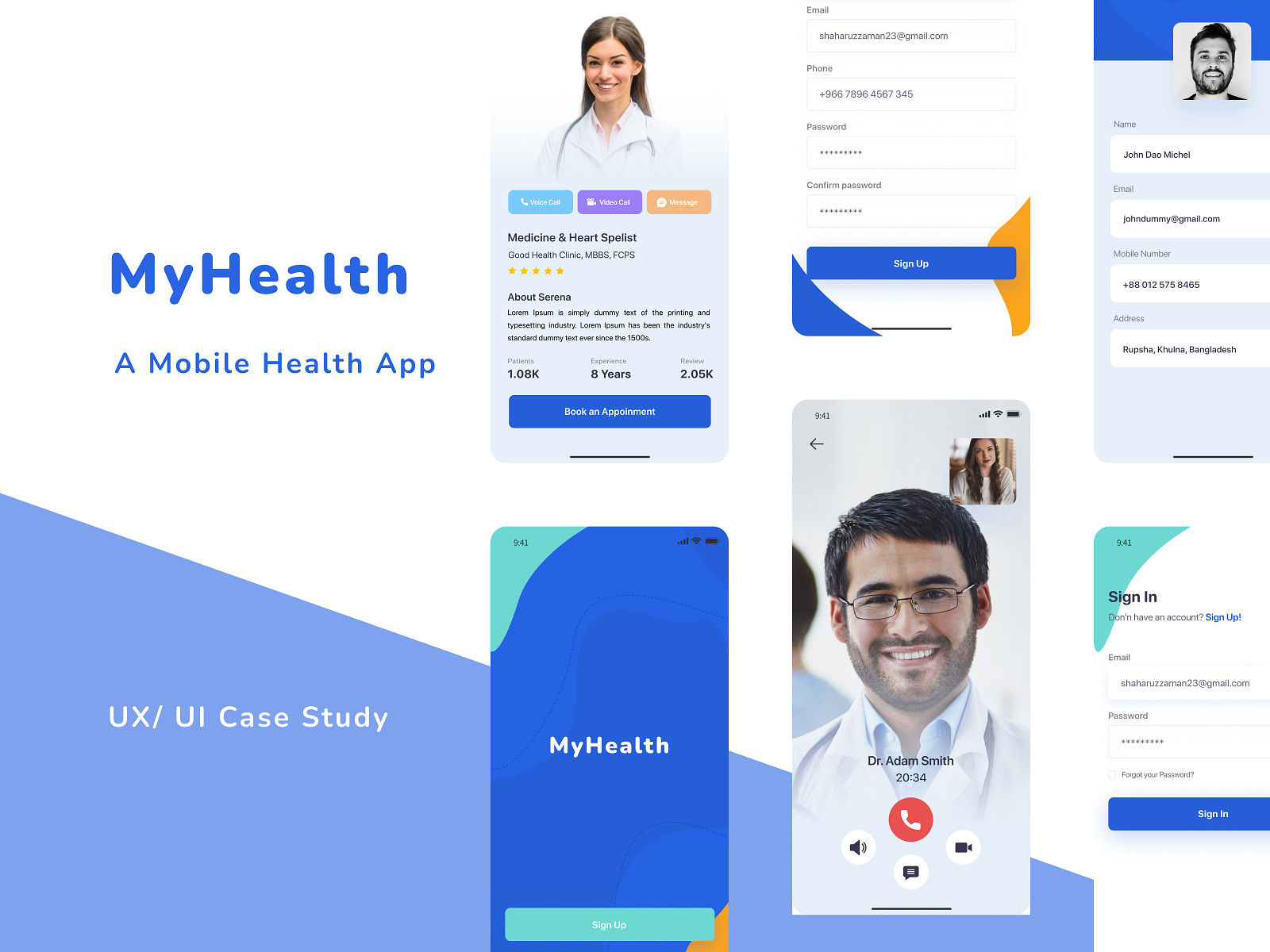 Health App Design Case Study by Amna Ahmed on Dribbble