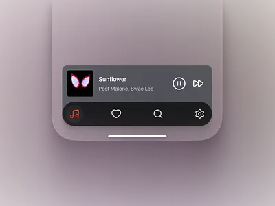 Now Playing and Tab Bar app design ios mobile music player tab bar ui ux