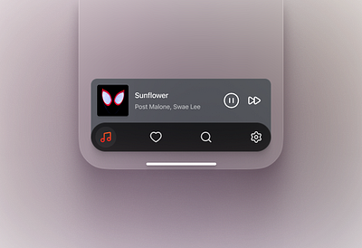 Now Playing and Tab Bar app design ios mobile music player tab bar ui ux