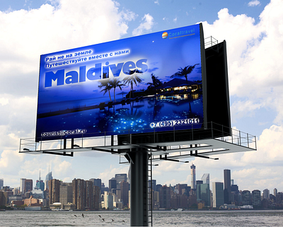 Banner for a travel agency design graphic design