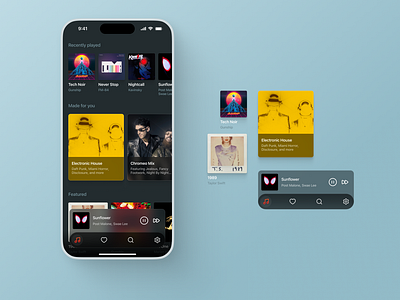 Discover Music app design discover ios mobile music navigation ui ux