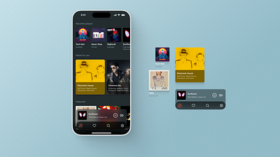 Discover Music app design discover ios mobile music navigation ui ux