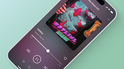 Now Playing app design ios mobile music player ui ux