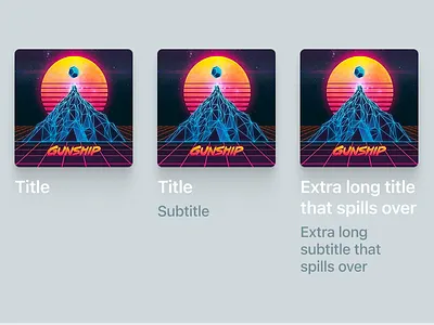 Album Art app design music ui