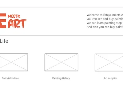 Wireframe Design Art online shop website branding design graphic design logo ui ux