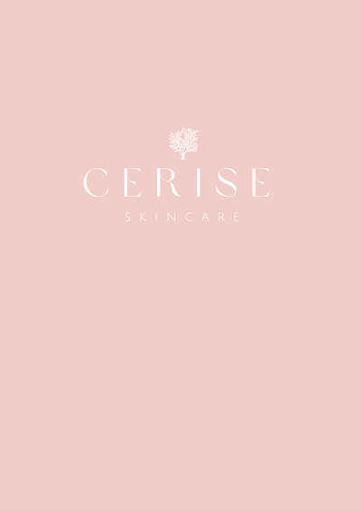 Brand identity | CERISE SKINCARE branding cherry cosmetic cosmetics design graphic design logo nature pink skincare typography visual indentity